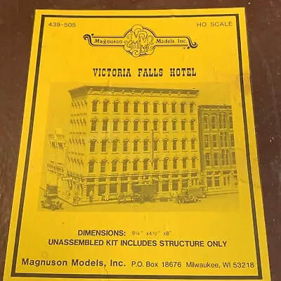 Magnuson Models HO Victoria Falls Hotel 439-505 Started Kit • $75