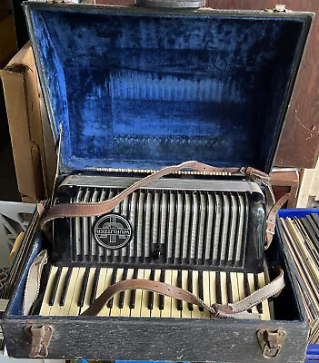 Antique 120 Button Wurlitzer Accordion With Case Musical Instrument #1984079 VTG • $280