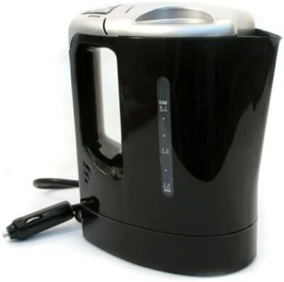 £16.95 • Buy 24v Electric Kettle Portable Van Car Lorry Cig Lighter 1ltr Plug In Motor Black