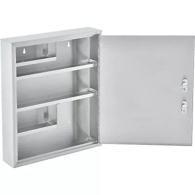 Stainless Steel Large Medical Security Cabinet With Double Key Locks • $295.84