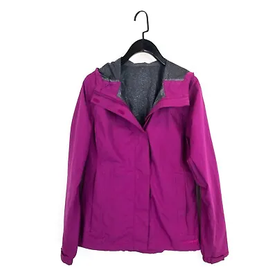 Merrell Purple Full Zip Hooded Waterproof Jacket Taped Seams - Size 12 • £38