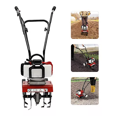 Gasoline Power Garden Farmyard Tiller Cultivator 6500rpm Tilling Tool 2 Stroke • $182