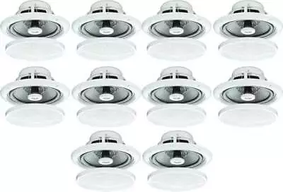 10x 80w 2 Way Moisture Resistant Ceiling Speakers Bathroom Kitchen B402 • £83.98