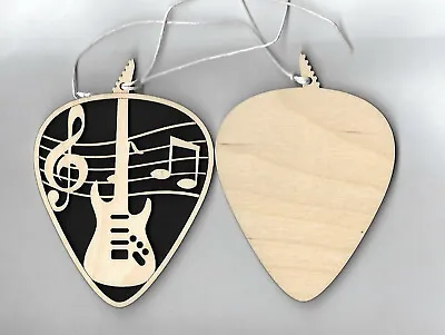 Guitar Pick Ornament Electric Guitar Can Be Personalized On The Back • $13.75