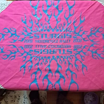 Sturgis Bandana Pink Blue 2008 Motorcycle Rally 20.5 Inches X 20.5 Inches. Gift • $8.50