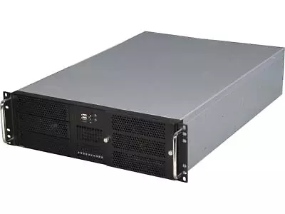 Athena Power RM-3U306460P4 Silver/Black 1.2mm SGCC 3U Rackmount Server Case PS2 • $576