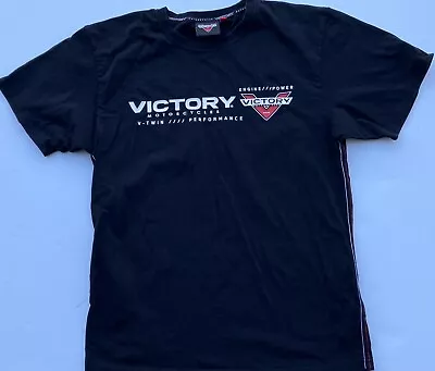 Victory Motorcycle T Shirt Biker V Size Medium  Black • $17.99