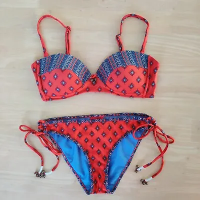 Tigerlily Bikini Size 8 Burnt Orange Adjustable And Removal Straps Padded. • $80