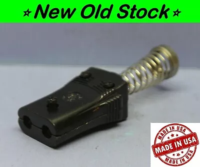 ⭐ Vintage Miniature Small GE Appliance Heater Plug Cord End Connector 1/2  USA • $17.95