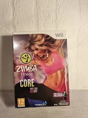 Zumba Fitness Core Wii Game Box Set With Belt Party Your Abs Off Work Out New  • £26.55