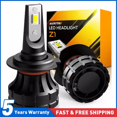 AUXITO H7 Canbus LED Headlight Bulb Super Bright High/Low Beam Ultra White Kit • £22.99