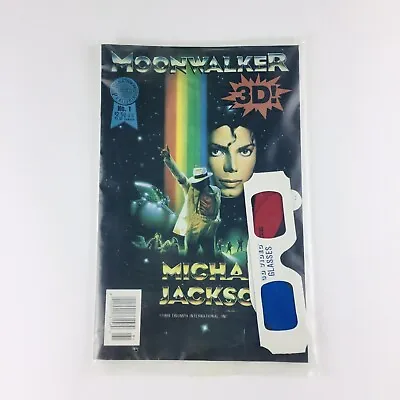 New Vintage RARE 1989 Michael Jackson Moonwalker Comics Series #75 3D Glasses • $98.99