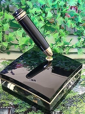 Montblanc Meisterstuck 146 147 & 162 Pen Crystal Pen Holder Nice Working Cond • $499