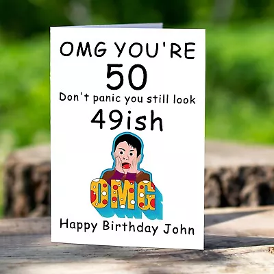 Personalised 50th Birthday Card - Rude Adult Joke Funny Women Mum Wife Sister • £2.98