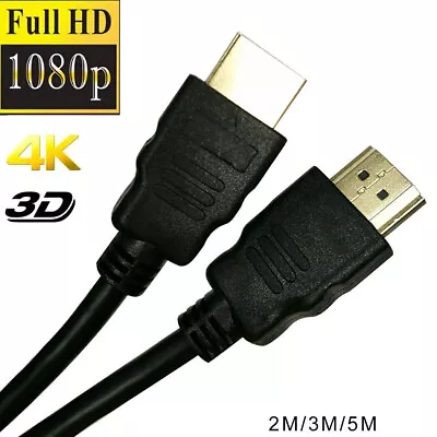 HDMI Cable V2.0 High Speed 3D 4K Ultra HD 5M 3M 2M • $4.49