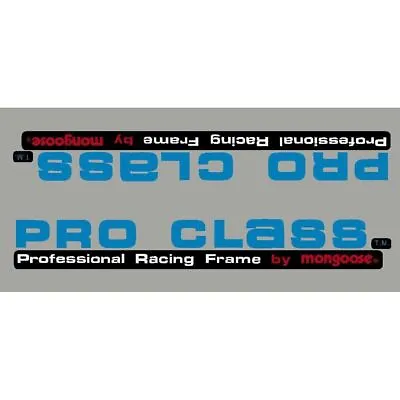 1983-84 Pro Class Mongoose Down Tube Decal - Black • $29.95