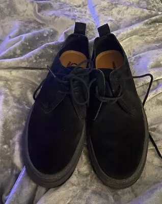 Fred Perry Black Suede Shoes 6  • £18