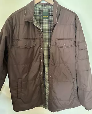 Prana Reversible Jacket Men's Large Brown / Green Plaid • $9.99