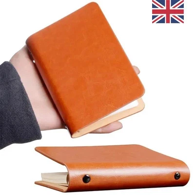 £6.85 • Buy A7 Leather Notebook Pocket Journal Binder Diary Book Travel Student Stationery