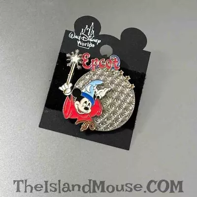 Vintage Retired Disney Epcot Sorcerer Mickey Spaceship Earth Pin (N3:3185) • $11.95