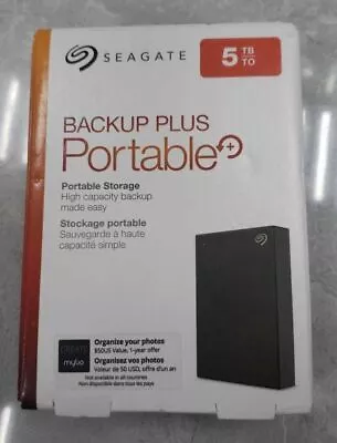 Seagate 5tb Backup Plus Portable Hard Drive Sthp5000400 Black • £109.99