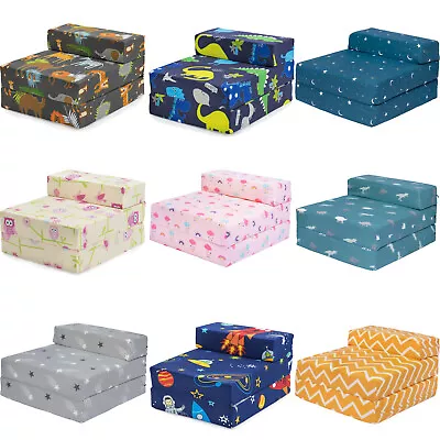 £39.97 • Buy Kids Character Foam Fold Out Sleep Over Guest Single Futon Chair Sofa Z Bed Seat