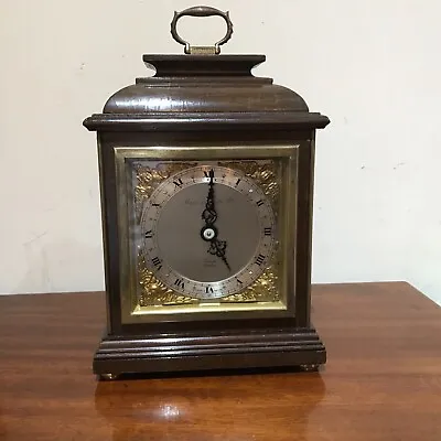 Mappin & Webb Mahogany Mantle Clock • $309.50