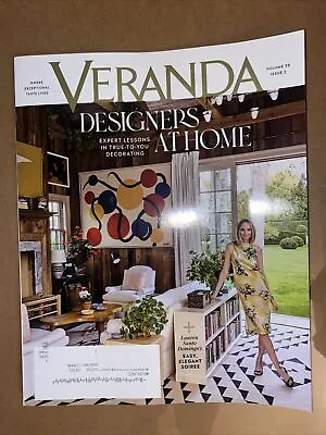 Veranda Magazine March April 2024 Designers Expert Lessons At Home • $12.49