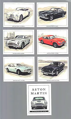 CIGARETTE/TRADE/CARDS. Golden Era.Motor Cars. ASTON MARTIN. (1993). (Set Of 6). • $7