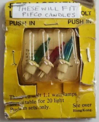 NEW 3 X 'PIFCO' STYLE CHRISTMAS LIGHTS 12v BULBS (FIT PIFCO) • £5.99