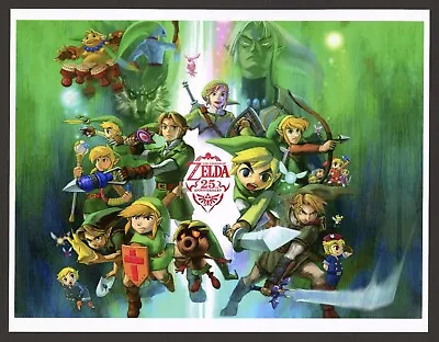 The Legend Of Zelda 25th Anniversary Nintendo NES Art Print Glossy Small Poster • $14.95