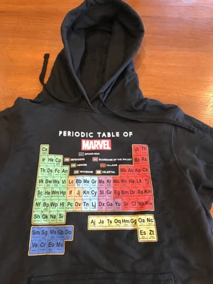 £18 • Buy Marvel Ultimate Periodic Table Of Elements Pullover Hoodie