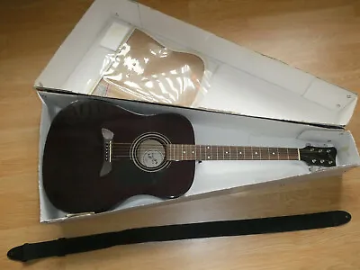 $75 • Buy First Act Model Mg431 Acoustic Guitar Dark Maroon Full Size Dreadnought W/box