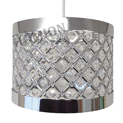 Easy Fit Moda Modern Sparkly Ceiling Pendant Light Shade Jewel Lamp Fitting      • £17.45