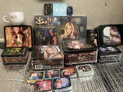 $115 • Buy BUFFY THE VAMPIRE SLAYER Lot Of Sealed Board Game, Lunch Kits, Cards, And More