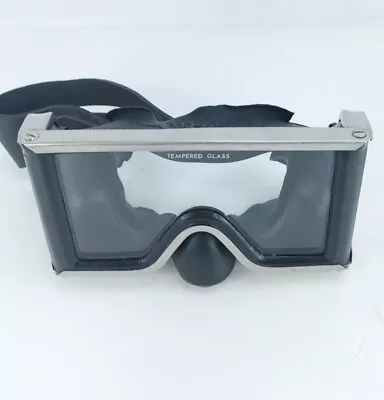 Vintage Coral Scuba Goggles Tempered Glass 18.8 Stainless Diver Decor Gear • $34.95