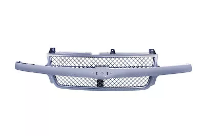 AM Front Grille W/Chrome Bar Black Shell For 01-02 Chevy Silverado 3500/2500 HD • $155.70