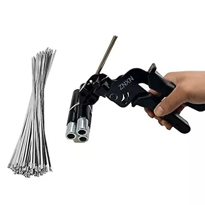 ZNXN Stainless Steel Cable Ties Zip Tie Tool With 100PCS Metal Cable Zip Ties • $39.99