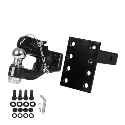 $159.99 • Buy Manan Pintle Hitch Hook Tow Ball Mount Adjustable Trailer Towing Receiver 8 Tons