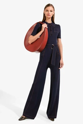 $525 • Buy NWT NIP STAUD LARGE MOON BAG IN COGNAC  In The Original Packaging! Fresh!
