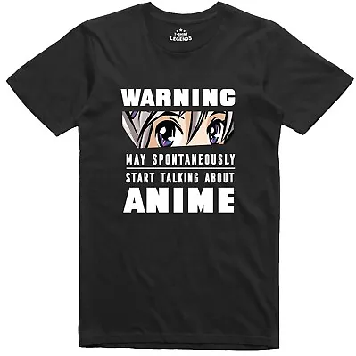 Mens Anime T Shirt Manga Japanese Geek Regular Fit Tee • £11.99