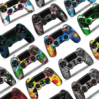 $10.72 • Buy PS4 Playstation 4 Silicone Rubber Skin Graffiti Protective Controller Case Cover