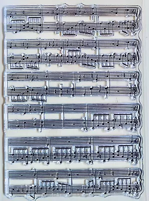 Musical Notes Music Sheet Clear Stamp Set -Planner Journal Crafts Scrapbooking • $7.50