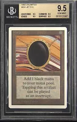 1993 Mox Jet Rare Magic: The Gathering Card BGS 9.5 • $10000