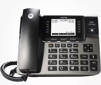 Motorola ML1000 4-Line Business Phone System With Voicemail - Black Base Station • $35