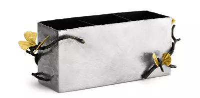 Michael Aram SILVER Butterfly Ginkgo Cutlery Caddy • $154.66