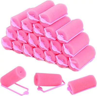 12PCS 70mm Foam Hair Rollers Soft Sponge Curlers Wave Styling Women Hair Kit • £3.03