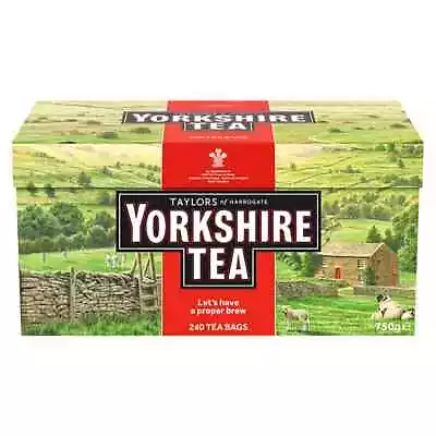 Yorkshire Tea 750g Bulk Family Pack Black Tea 240 Tea Bags • £10.25