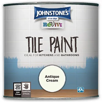 £17.99 • Buy Johnstone's Revive Tile Paint 750ml-Colours - White - Antique Cream - Pale Grey