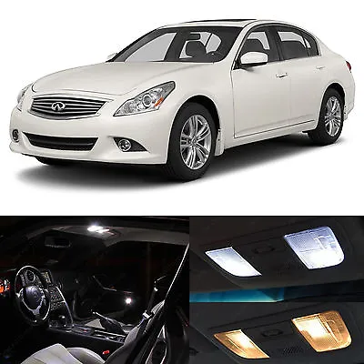 2007-2014 G35 G37 White 16 Bulbs Interior + License Plate LED Lights Coupe Sedan • $15.89